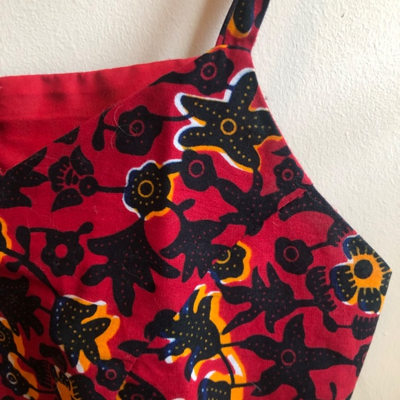 Custom made kitenge crop top (made in East Africa) - Picture 4 of 4